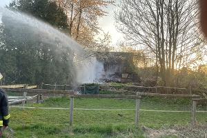 Werfereinsatz Feuer Brandheide