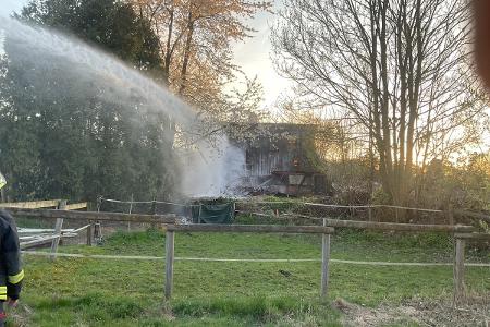 Werfereinsatz Feuer Brandheide