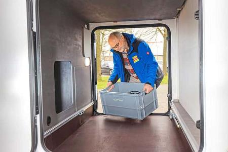 Heckgarage, Ahorn Camp TE 740, Wohnmobil, Teilintegriert, Preiswert, Einzelbett