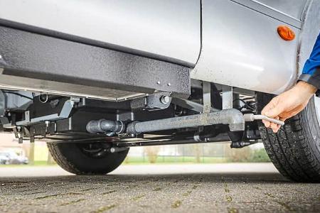 Unterboden, Ahorn Camp TE 740, Wohnmobil, Teilintegriert, Preiswert, Einzelbett