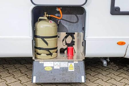 Gasflasche, Ahorn Camp TE 740, Wohnmobil, Teilintegriert, Preiswert, Einzelbett