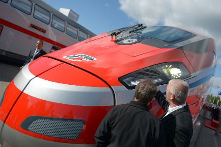 2014 war ein Frecciarossa 1000 in Berlin zu Gast - für eine Messe. (Archivbild)
