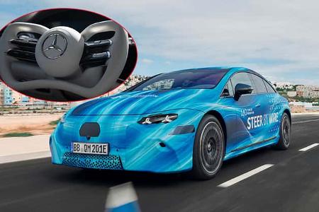 Mercedes EQS Werkserlkönig Steer-by-wire