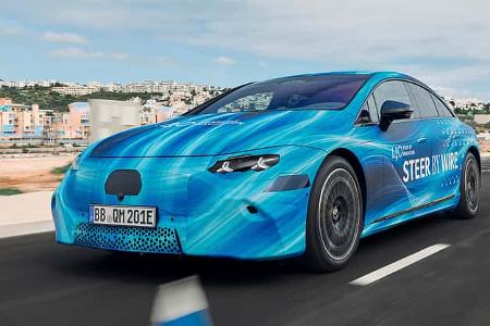 Mercedes EQS Werkserlkönig Steer-by-wire