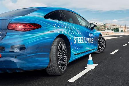 Mercedes EQS Werkserlkönig Steer-by-wire