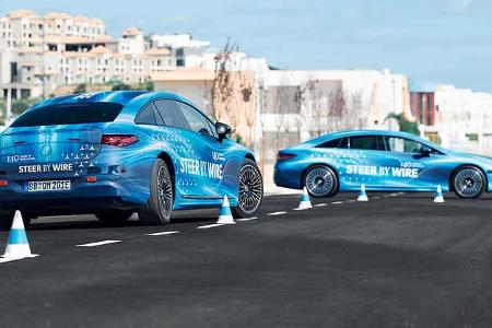 Mercedes EQS Werkserlkönig Steer-by-wire