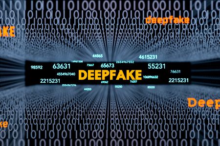 Schriftzug zu Deepfakes in Digitaler Umgebung