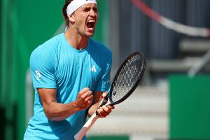 "Definitiv besser": Zverev im Viertelfinale von Monte Carlo