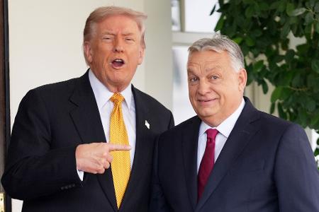 Trump betont bei Treffen immer sein gutes Verhältnis zu Orban. (Archivbild)
