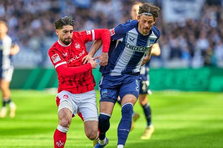 Hertha erleidet Dämpfer im Aufstiegsrennen