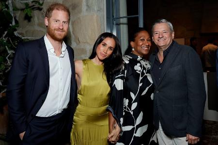Prinz Harry und Herzogin Meghan feiern mit Netflix-Chef Ted Sarandos