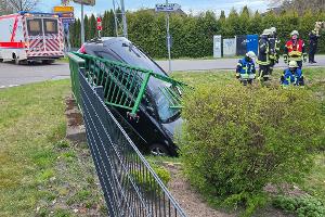 Das verunfallte Fahrzeug