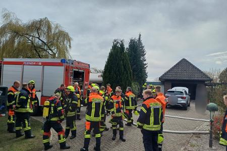 Einsatzkräfte an der Einsatzstelle