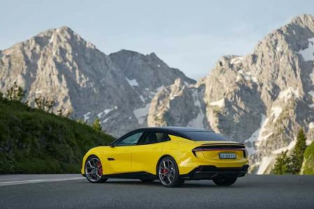 Lotus Gelb, Lotus Emeya, Zugwagen, Limousine, Sportlich