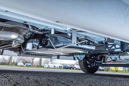 Unterboden, Forster T 745 EB, Wohnmobil, Teilintegriert, Preiswert, Einzelbett