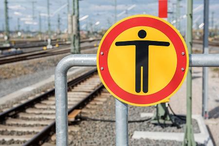 Gefahrenbereich Gleisanlagen