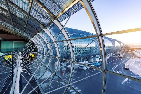 Blick aus Pariser Flughafen