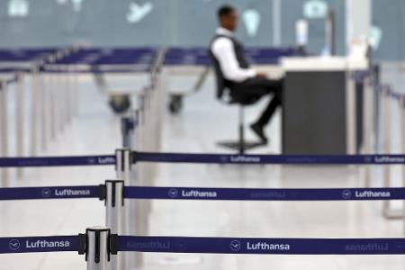 Wenig Betrieb herrschte bereits am Dienstag in den Lufthansa-Terminals.