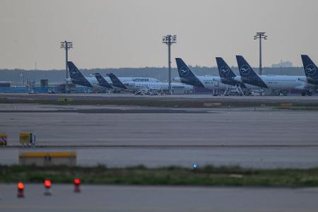 Stillstand bei Lufthansa in Frankfurt.