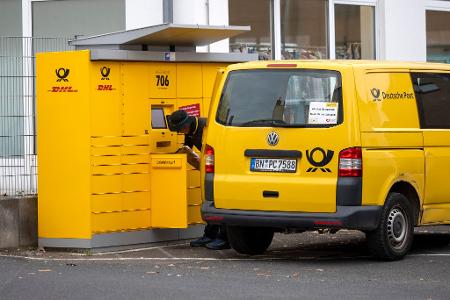 Gestatten, eine Postfiliale: ein Automat in Sankt Augustin (NRW), der als Filiale anerkannt wurde.