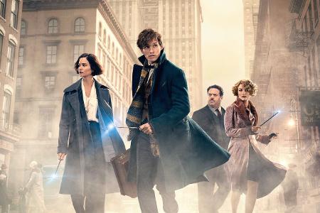 Newt Scamander und der Cast von 