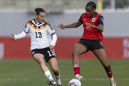 WM-Quali: DFB-Frauen mit Nullnummer in Österreich