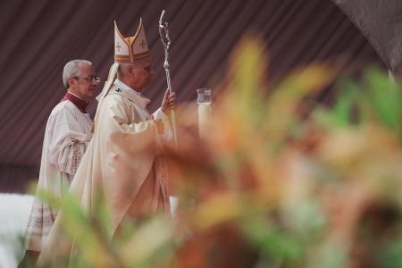 Leo feierte eine der bislang größten Messen seiner fast einjährigen Amtszeit.