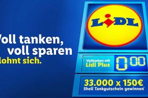 Volltanken, voll sparen bei Lidl: 33.000 Shell Tankgutscheine für Lidl Plus-Kunden