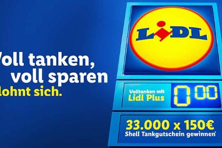 Volltanken, voll sparen bei Lidl: 33.000 Shell Tankgutscheine für Lidl Plus-Kunden