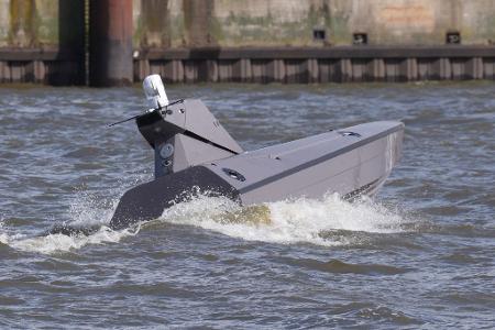 Das Rheinmetall-Drohnenboot ist 8,5 Meter lang. (Archivbild)