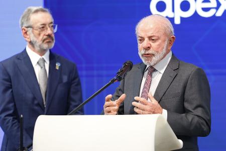 Brasiliens Präsident Lula auf der Hannover Messe – Brasilien ist das diesjährige Partnerland.