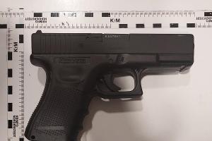 Luftdruckwaffe mit Magazin