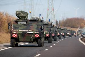 Militärkonvoi Bundeswehr