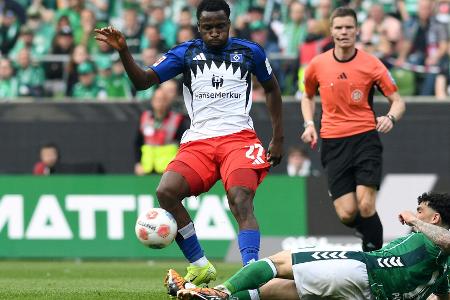 Rot im Nordderby: HSV-Stürmer Otele für zwei Spiele gesperrt