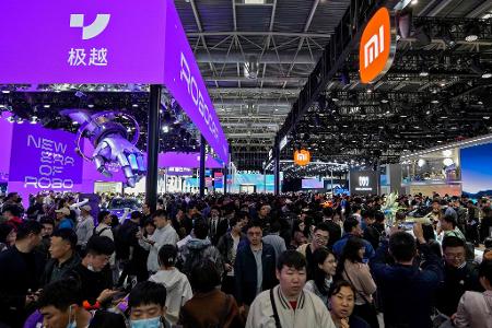 Die Auto China - hier ein Bild aus 2024 - ist Chinas größte Automesse. (Archivbild)