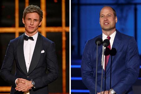 Prinz William und Eddie Redmayne