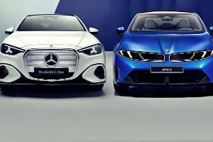 Mercedes C EQ und BMW i3 Neue Klasse