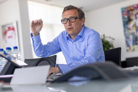 Lionel Souque ist Vorstandsvorsitzender der Rewe-Gruppe. (Archivbild)