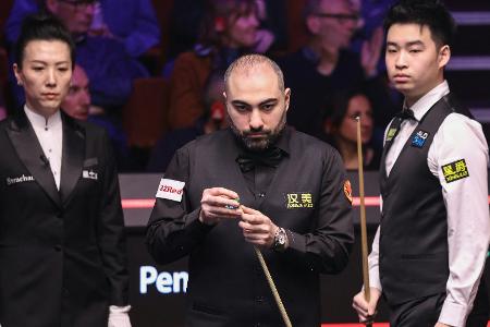 Snooker-WM: Iraner Vafaei weiter - jetzt gegen Trump