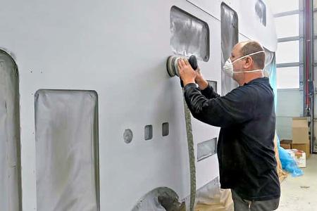 Hagelschäden am Wohnmobil