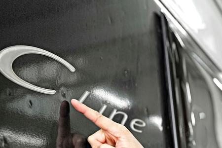 Hagelschäden am Wohnmobil