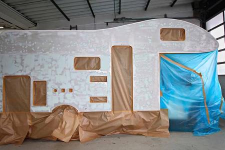 Hagelschäden am Wohnmobil