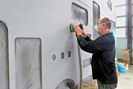 Hagelschäden am Wohnmobil