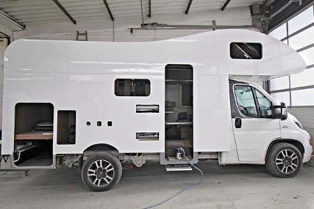 Hagelschäden am Wohnmobil