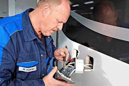 Hagelschäden am Wohnmobil