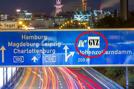 Autobahnschild 