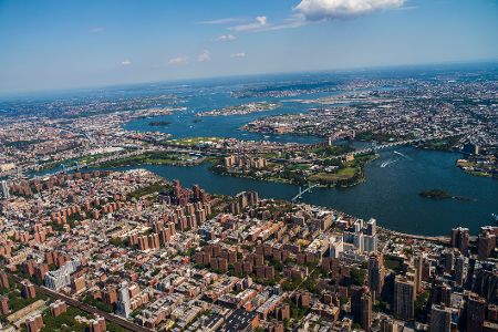 Inseln in den Flüssen New Yorks