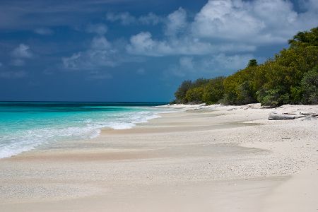 Strand auf dem Bikini Atoll