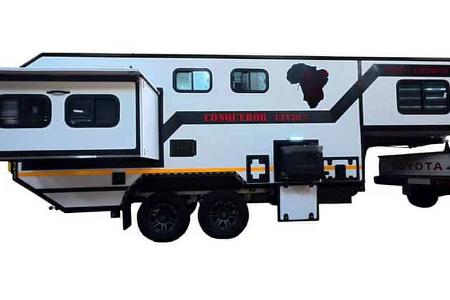 Außenansicht, Aufliegecaravan, Pick-up