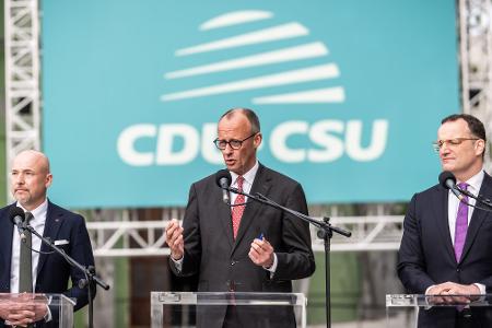 Merz kam am Abend für eine Aussprache zur Klausur.